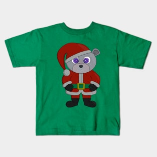 Christmas Santa Claus Bear Kids T-Shirt